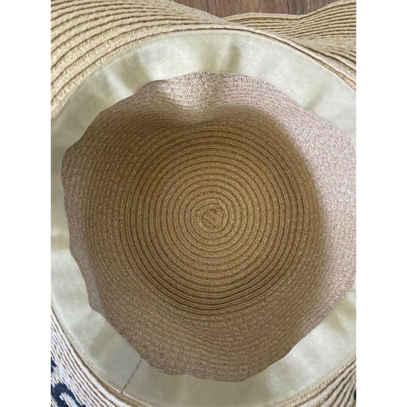 Beach Cruise Hat Foldable Woven Straw Floppy‎ M/L - Picture 3 of 12
